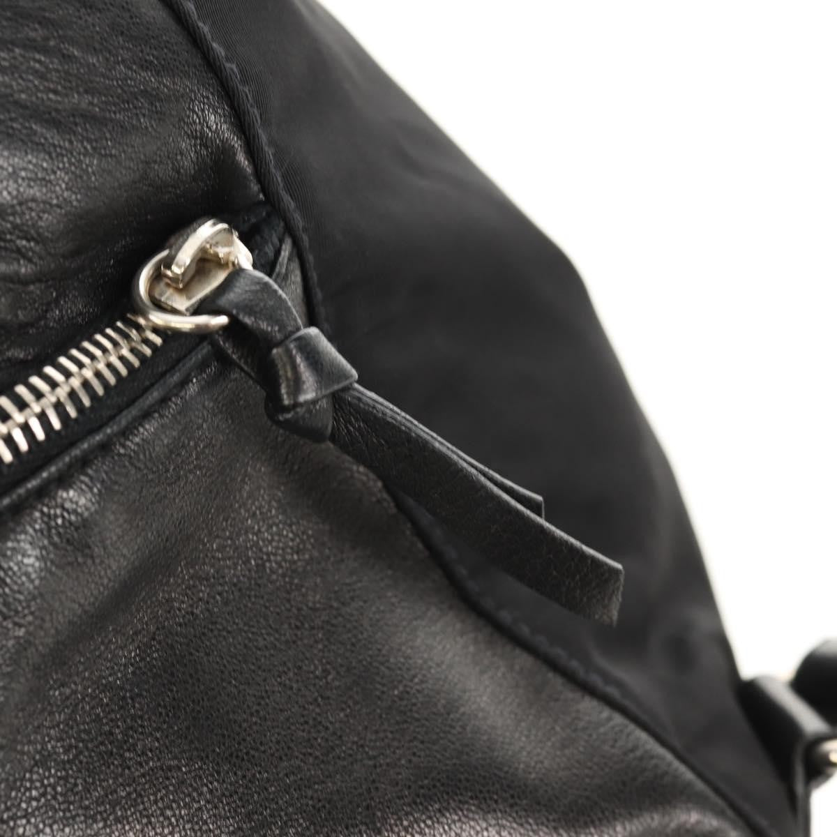Prada Buckle Backpack Quilted Tessuto, BLACK, NYLON, Backpack