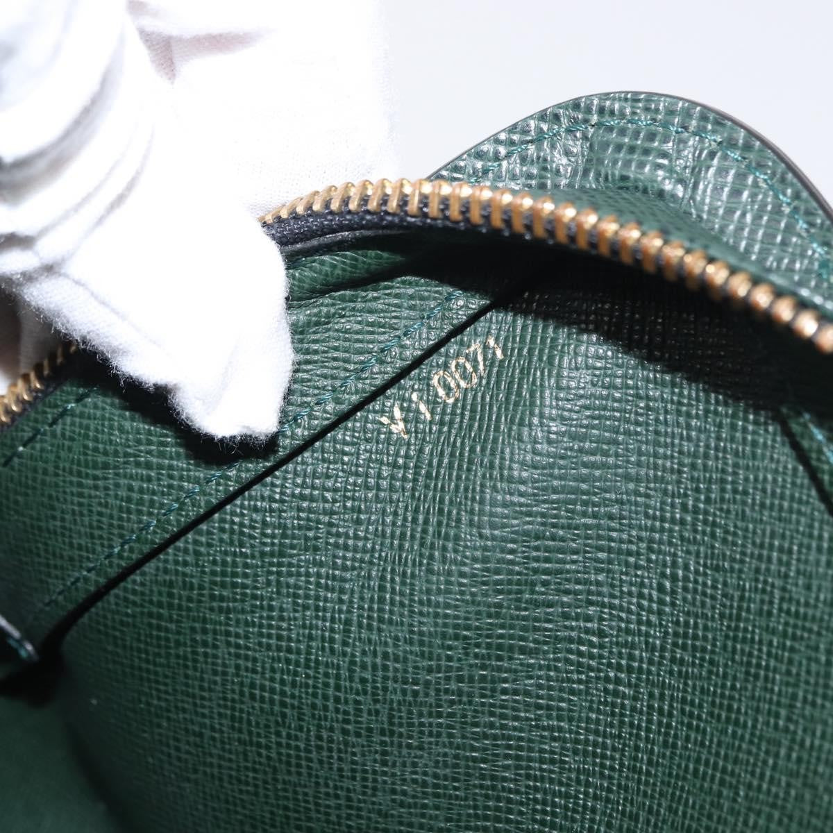 Louis Vuitton Pochette Baikal Clutch Taiga Leather, GREEN, LEATHER, Clutche & pouche