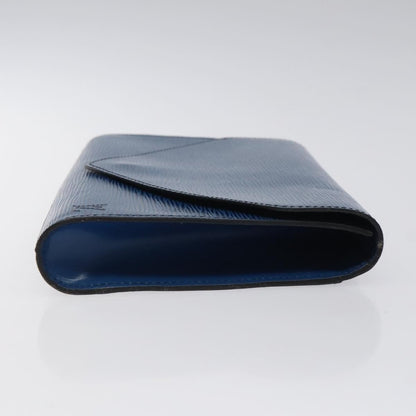 Louis Vuitton Art Deco Clutch Epi Leather, BLUE, LEATHER, Clutche & pouche