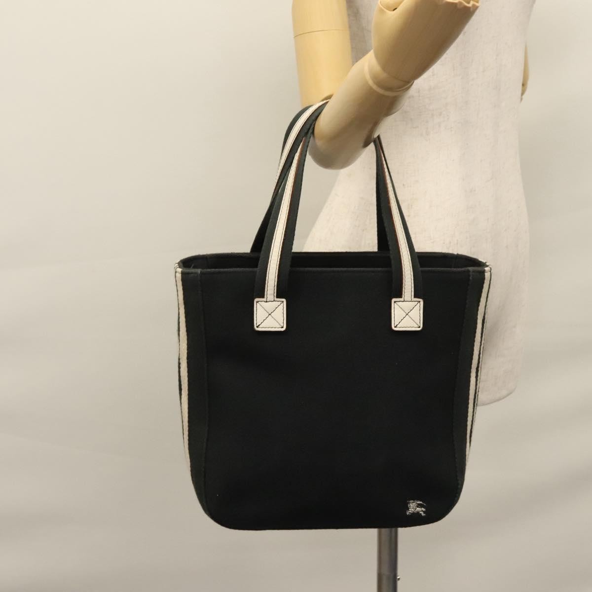 Burberry Blue Label Tote Bag Canvas, BLACK, CANVAS, Tote bag