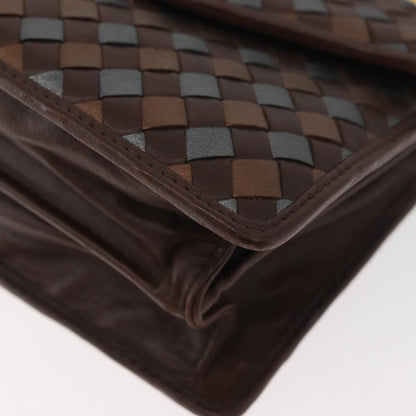 Bottega Veneta Intrecciato Handbag Leather, Brown, Leather, Handbag
