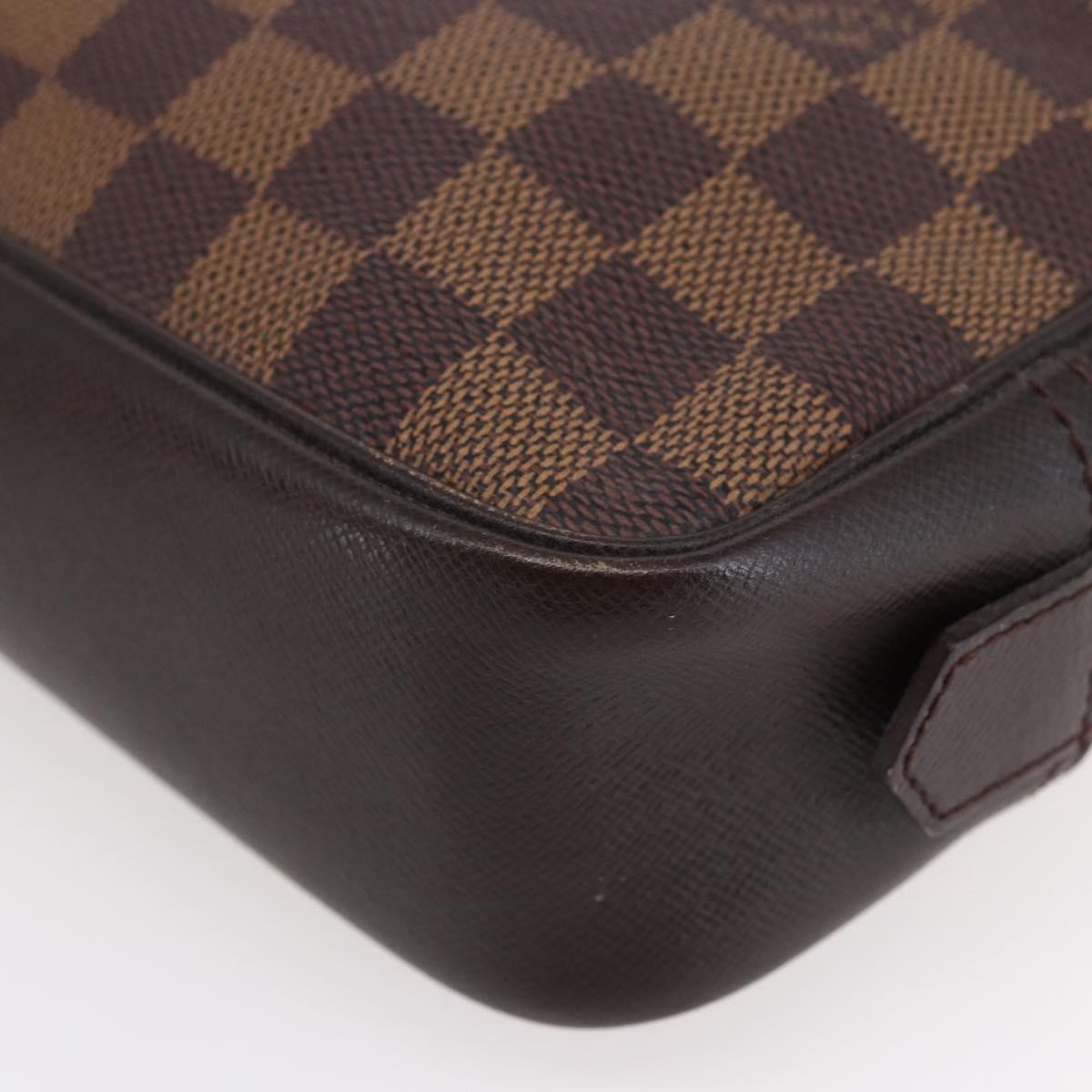 Louis Vuitton Trousse Toilette Damier Canvas, BROWN, CANVAS, Clutche & pouche