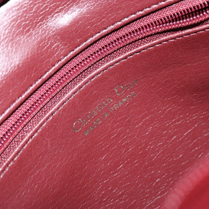 Christian Dior Vintage Shoulder Bag Leather, RED, LEATHER, Shoulder bag