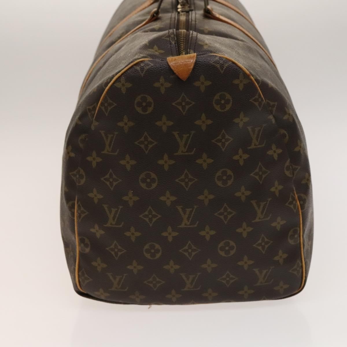 Louis Vuitton Keepall Bag Monogram Canvas, BROWN, CANVAS, Travel bag