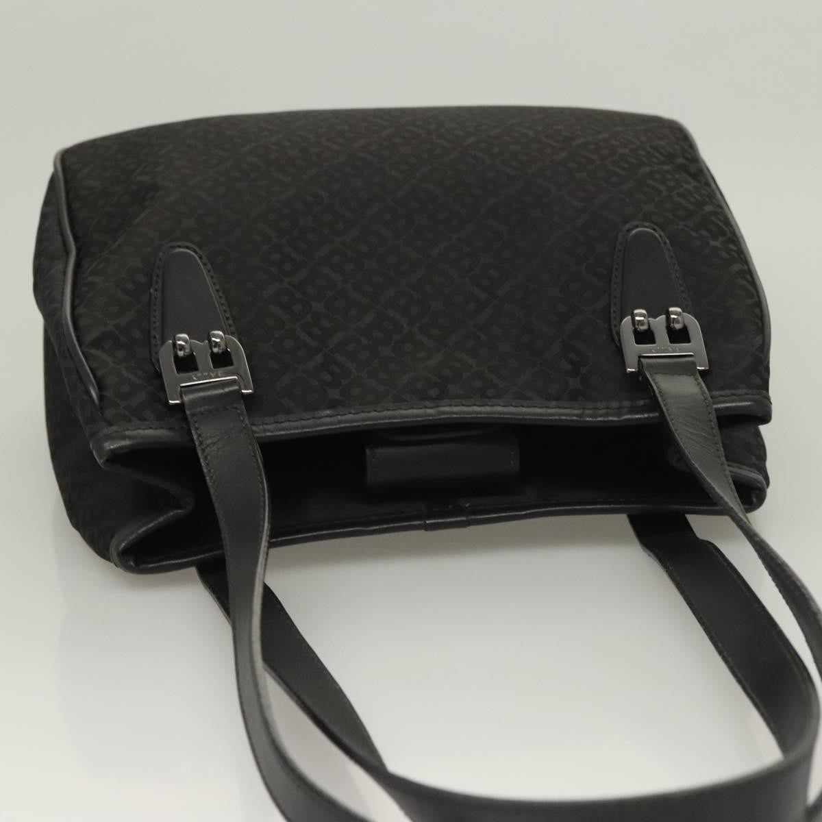 Bally Vintage Shoulder Bag Nylon, Black, Nylon, Shoulder Bag