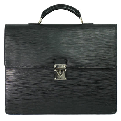Louis Vuitton Neo Robusto 2 Briefcase Taiga Leather, BLACK, LEATHER, Briefcase