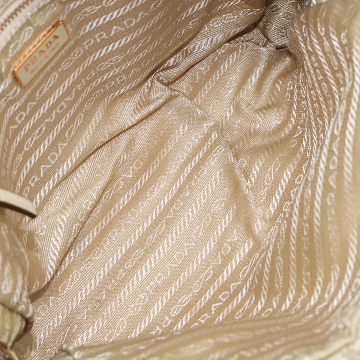 Prada Vintage Handbag Tessuto, Beige, Nylon, Handbag