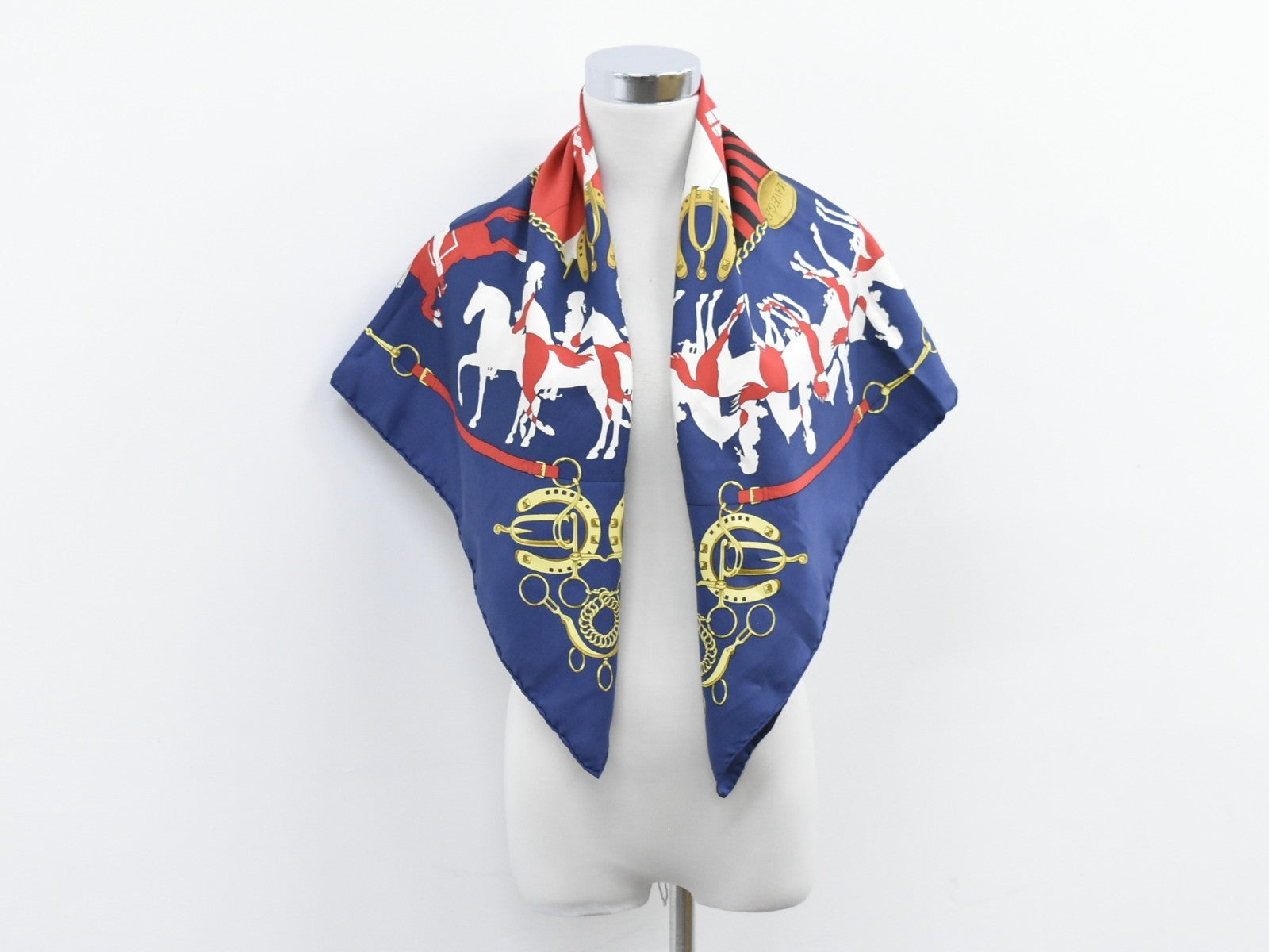 Hermes Carré 90 Silk multicolor, NAVY, SILK, Scarve & shawl