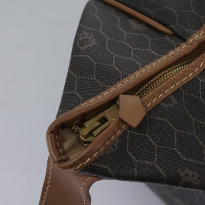 Christian Dior Vintage Honeycomb Boston bag Canvas and Leather, BLACK, CANVAS, Travel bag