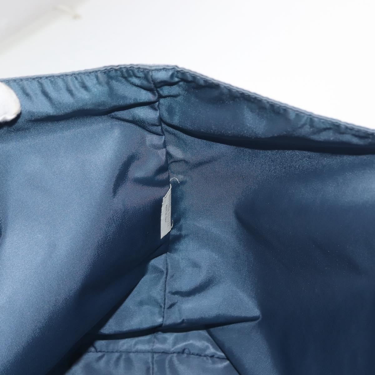 Bottega Veneta Intrecciolusion Tote Printed Nylon, BLUE, NYLON, Tote bag