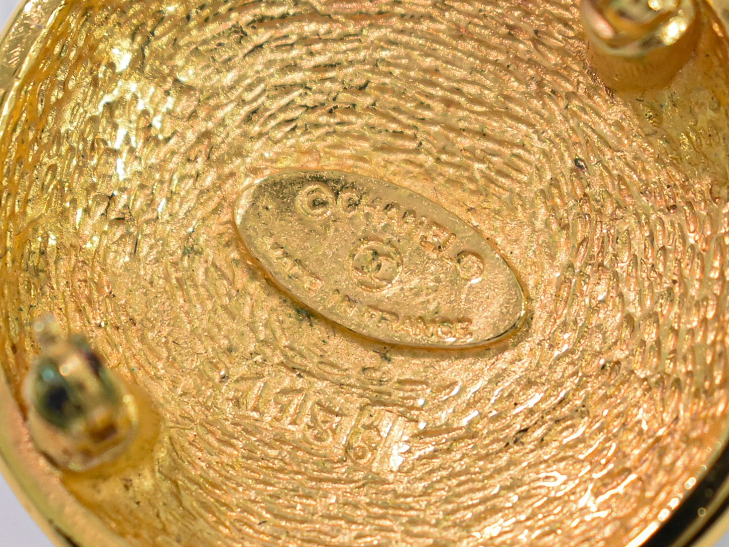 Chanel CC Brooch Metal, GOLD, GOLD_PLATED, Brooch