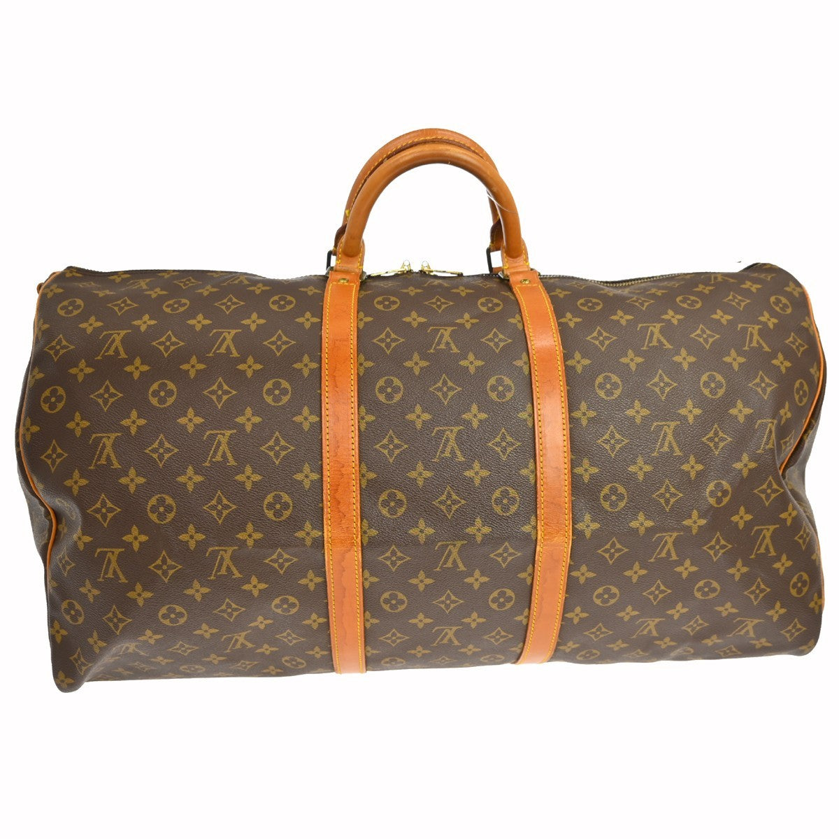 Louis Vuitton Keepall Bandouliere Bag Monogram Canvas, BROWN, CANVAS, Travel bag