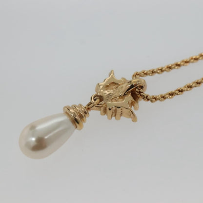 Christian Dior CD Pendant Necklace Metal, GOLD, METAL, Necklace