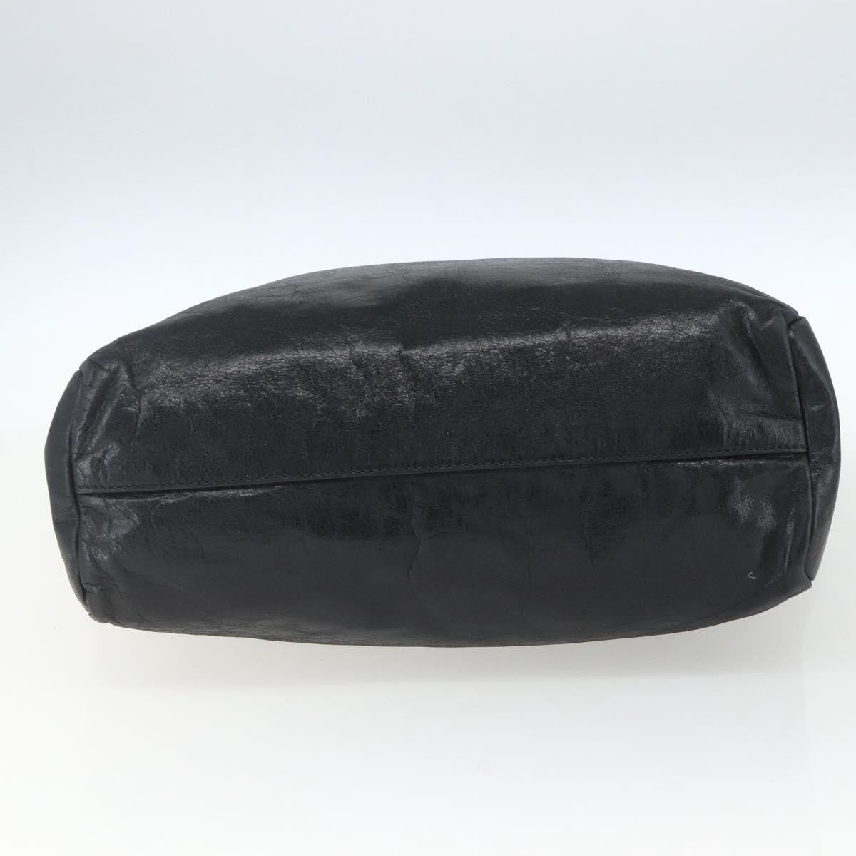 Miu Miu Vintage Tote bag Leather, BLACK, LEATHER, Tote bag