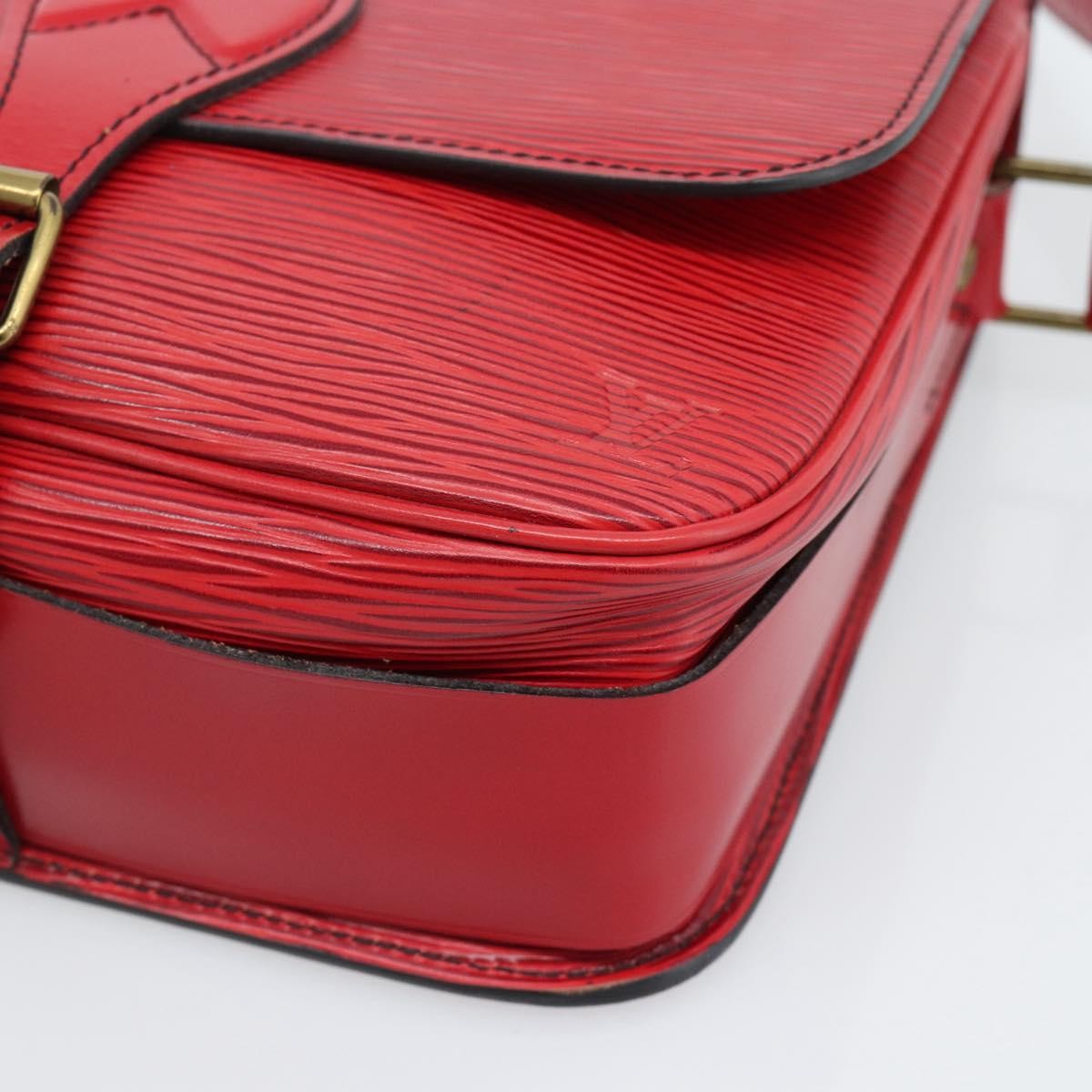 Louis Vuitton Cartouchiere Handbag Epi Leather, Red, Leather, Shoulder Bag