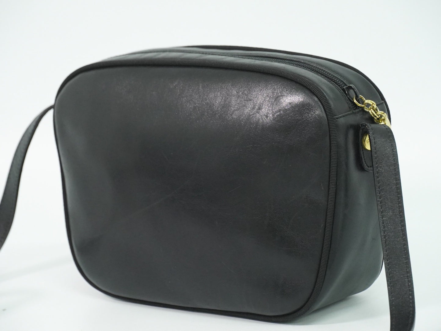 Salvatore Ferragamo Vara Bow camera Shoulder Bag Leather, BLACK, LEATHER, Shoulder bag