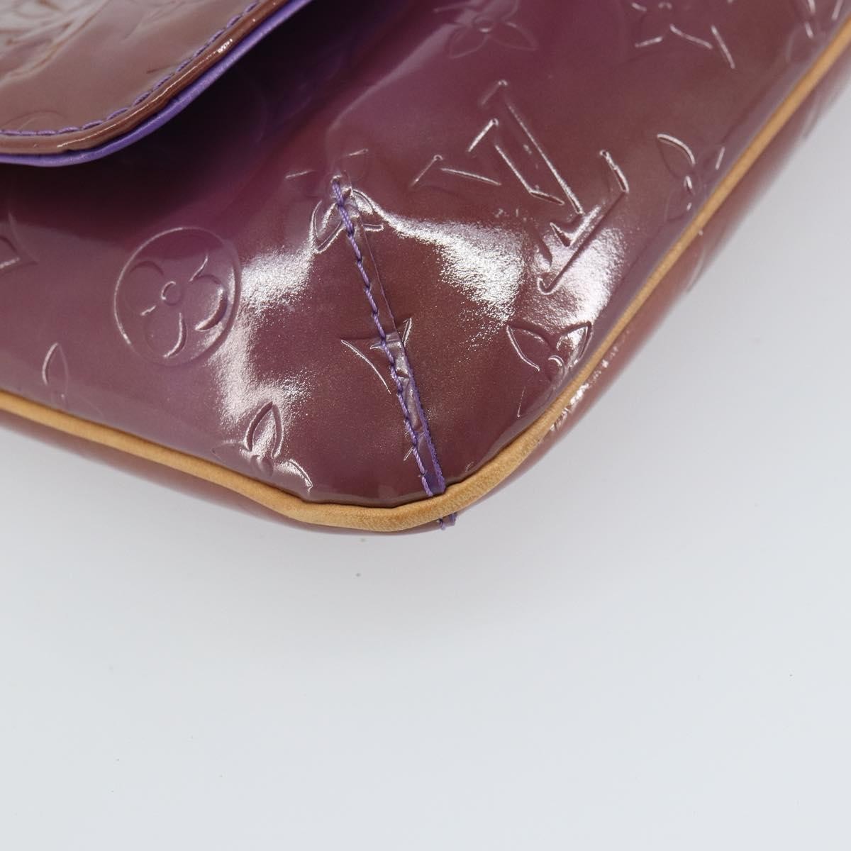 Louis Vuitton Thompson Street Handbag Monogram Vernis, PURPLE, PATENT_LEATHER, Shoulder bag