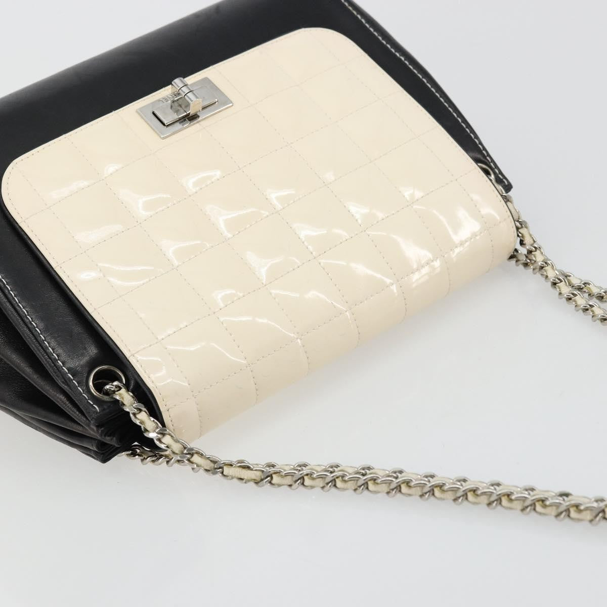 Chanel Chocolate Bar Accordion Reissue Flap Bag Quilted Lambskin, Black, Leather, Handbag