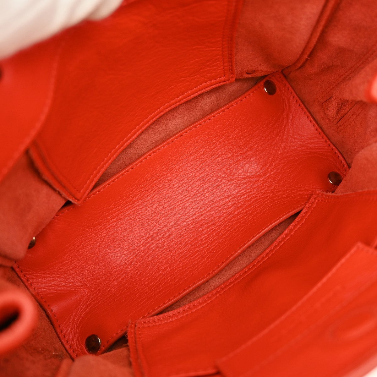 Balenciaga Papier A4 Zip Around Classic Studs Bag Leather, RED, LEATHER, Tote bag