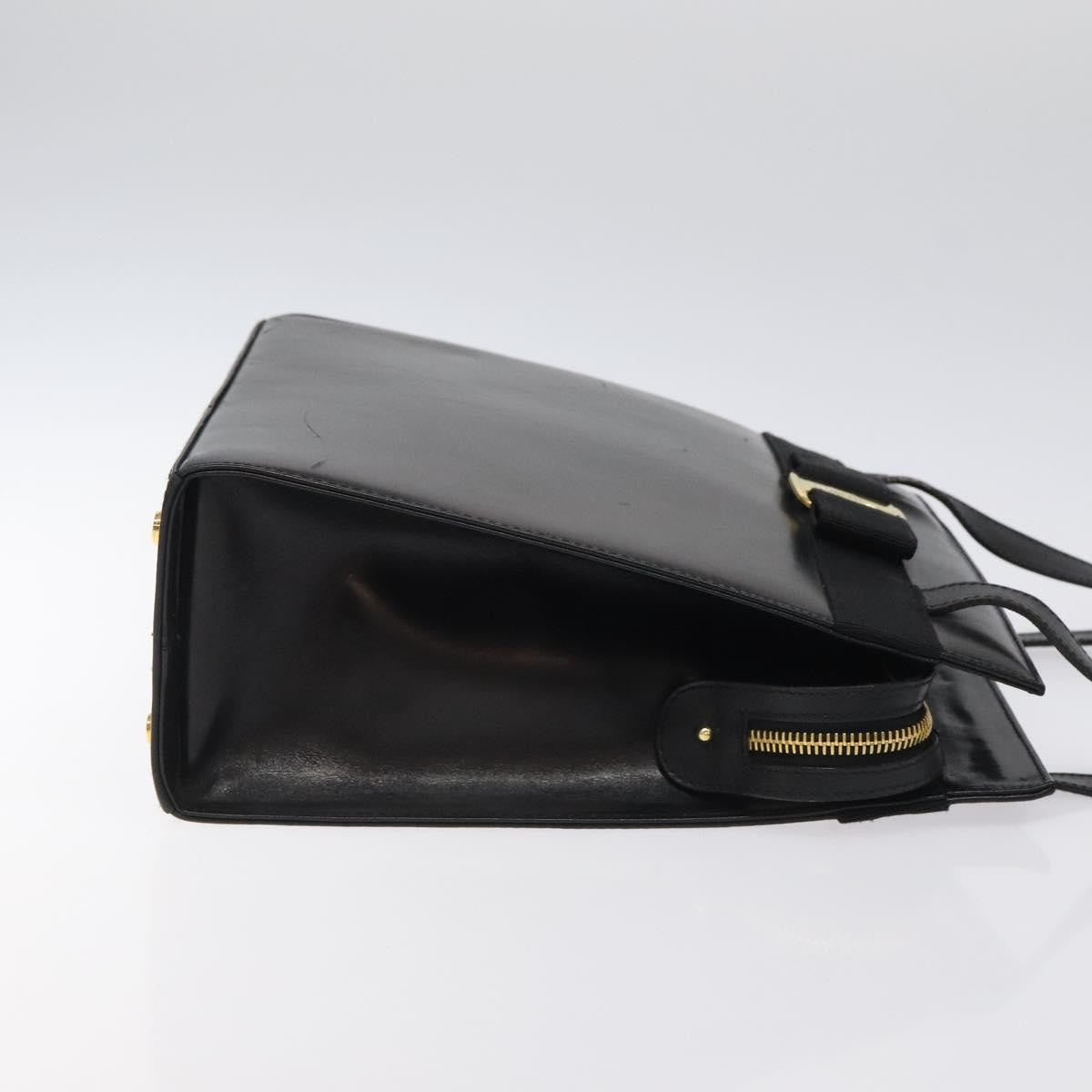 Salvatore Ferragamo Vala Shoulder Bag Leather, BLACK, LEATHER, Shoulder bag