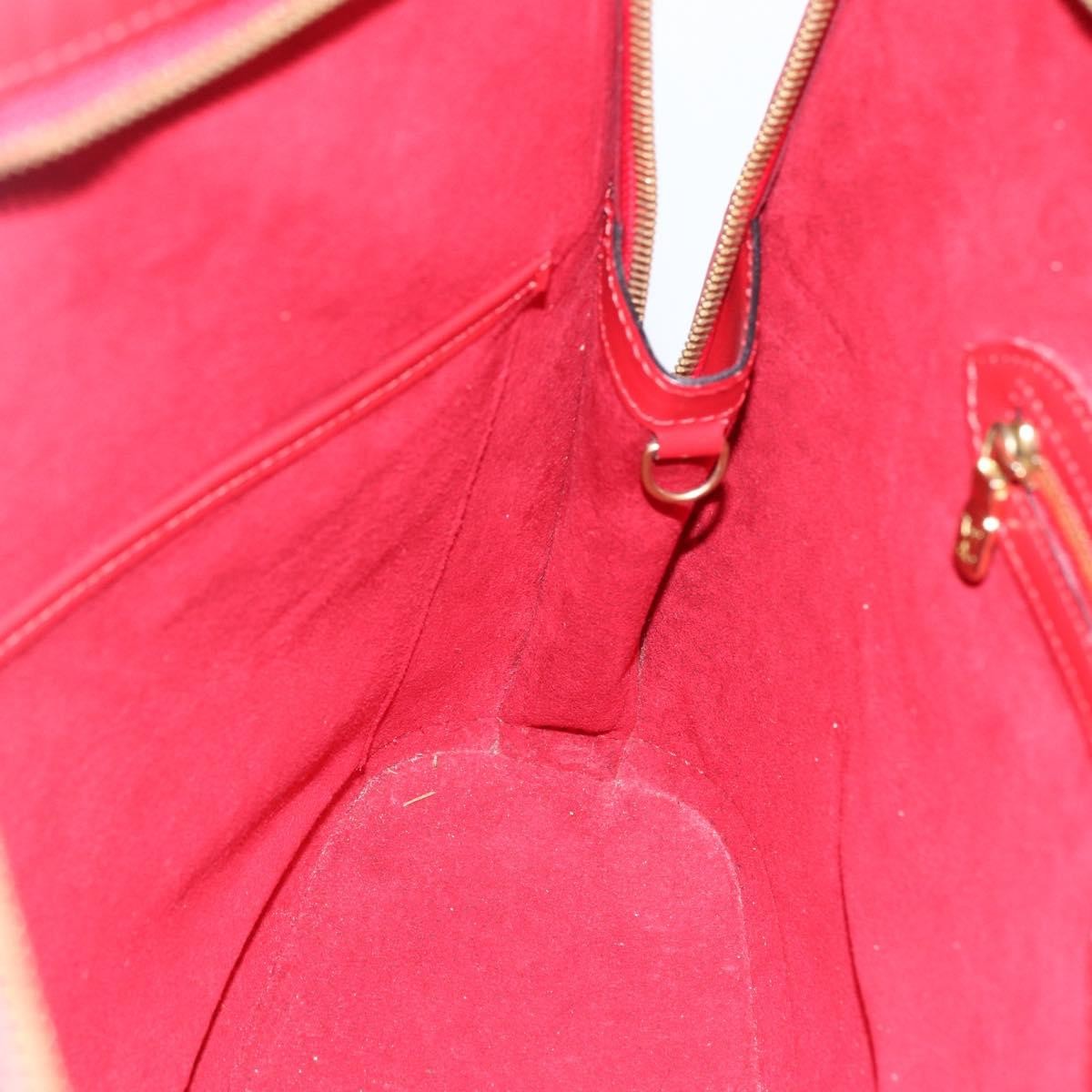 Louis Vuitton Lussac Handbag Epi Leather, RED, LEATHER, Shoulder bag