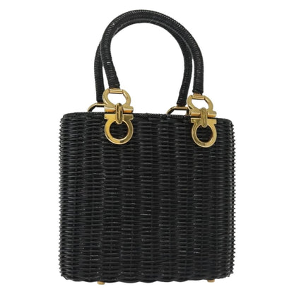 Salvatore Ferragamo Gancini mini handbag Wood, BLACK, WOOD, Handbag