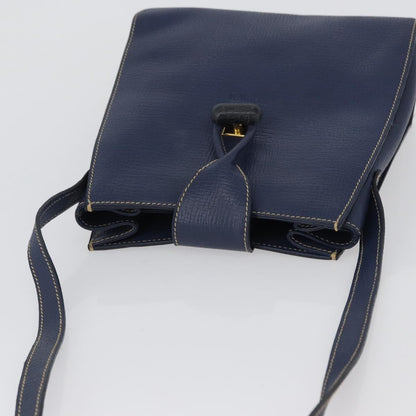 Loewe Vintage Shoulder Bag Leather, NAVY, LEATHER, Shoulder bag