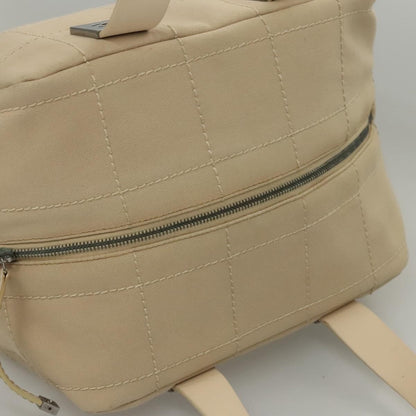 Chanel Chocolate Bar CC Bowler Bag Canvas, BEIGE, CANVAS, Handbag