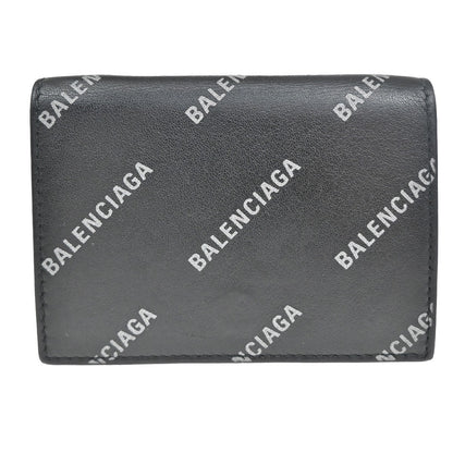 Balenciaga Trifold Wallet Leather, Black, Leather, Wallet