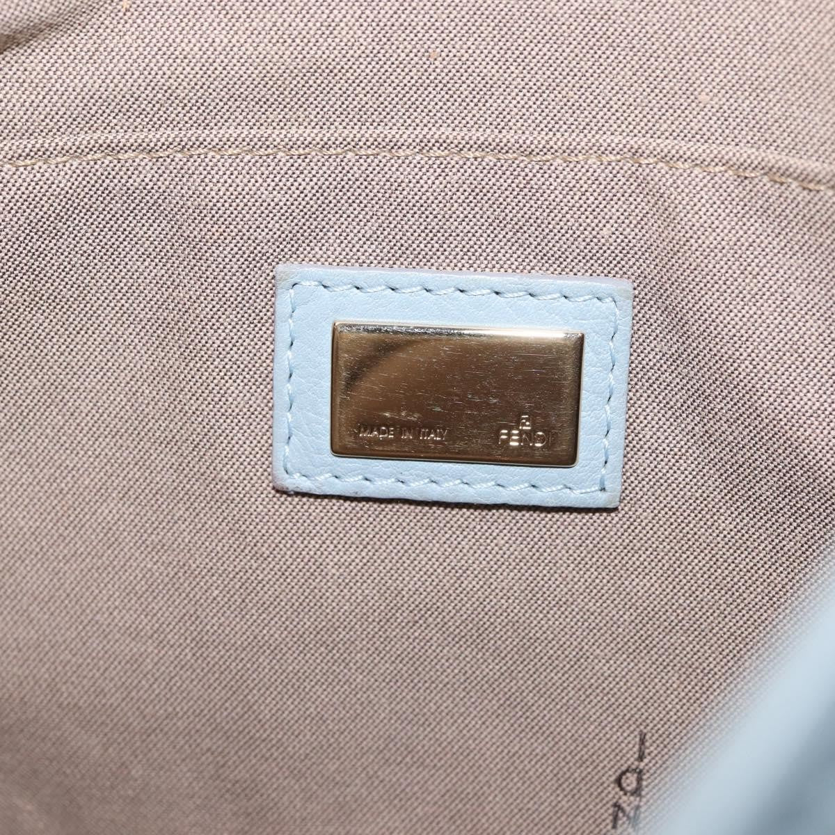 Fendi Logo Flap Shoulder Bag Canvas, BEIGE, CANVAS, Shoulder bag