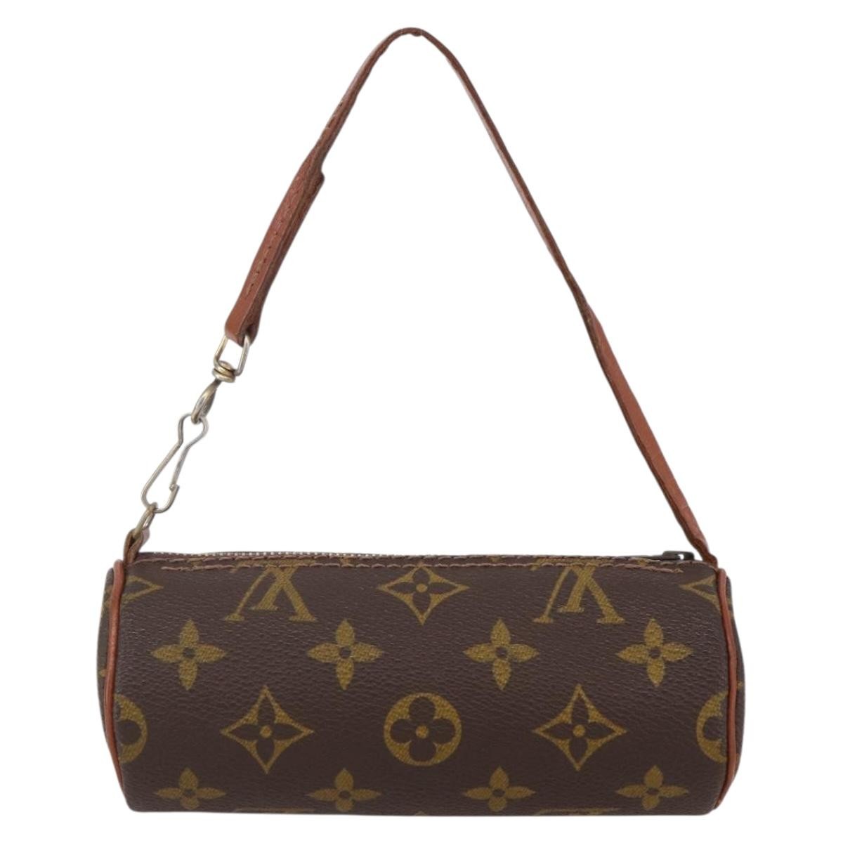 Louis Vuitton Papillon Pochette Monogram Canvas, BROWN, CANVAS, Clutche & pouche