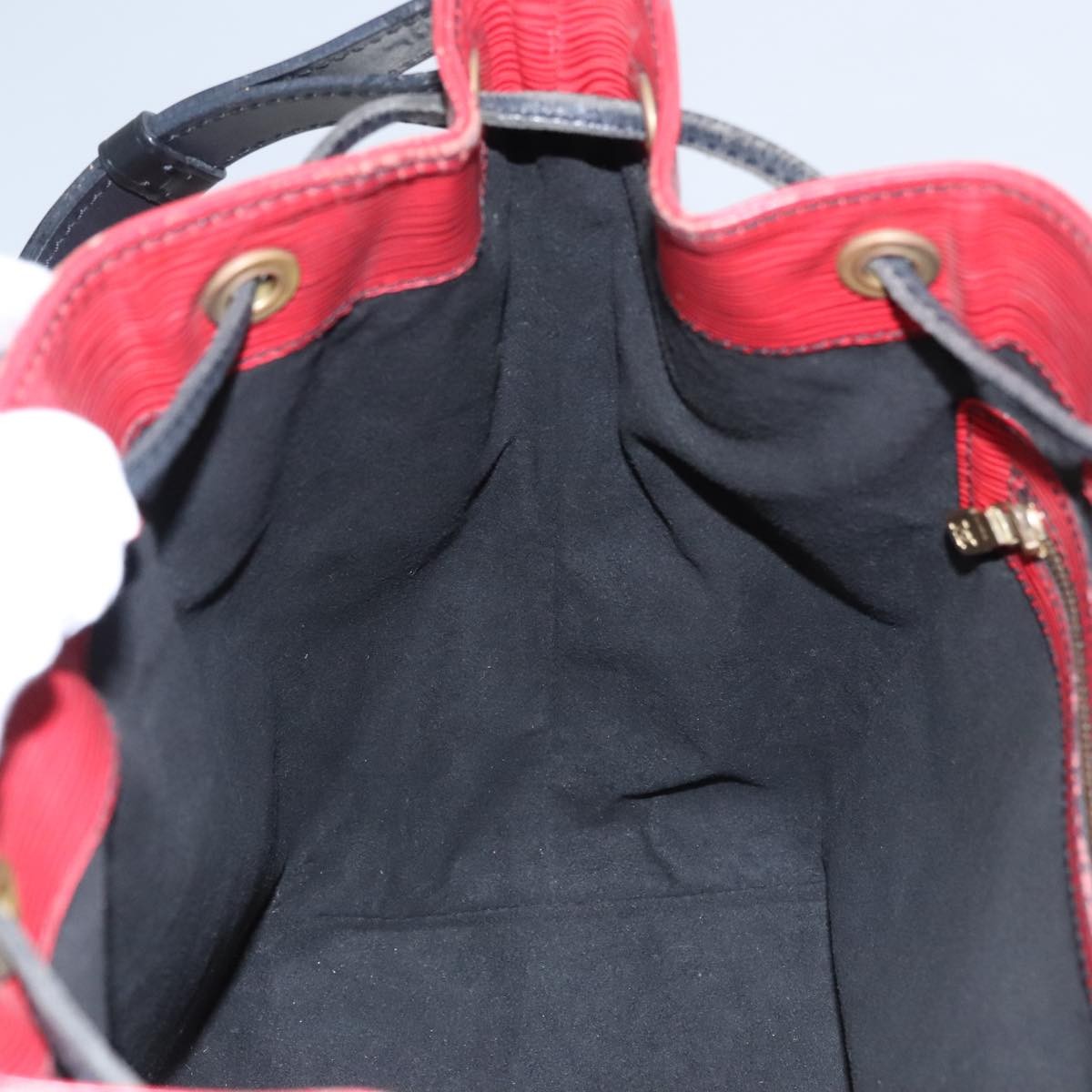 Louis Vuitton Petit Noe Handbag Epi Leather, RED, LEATHER, Shoulder bag