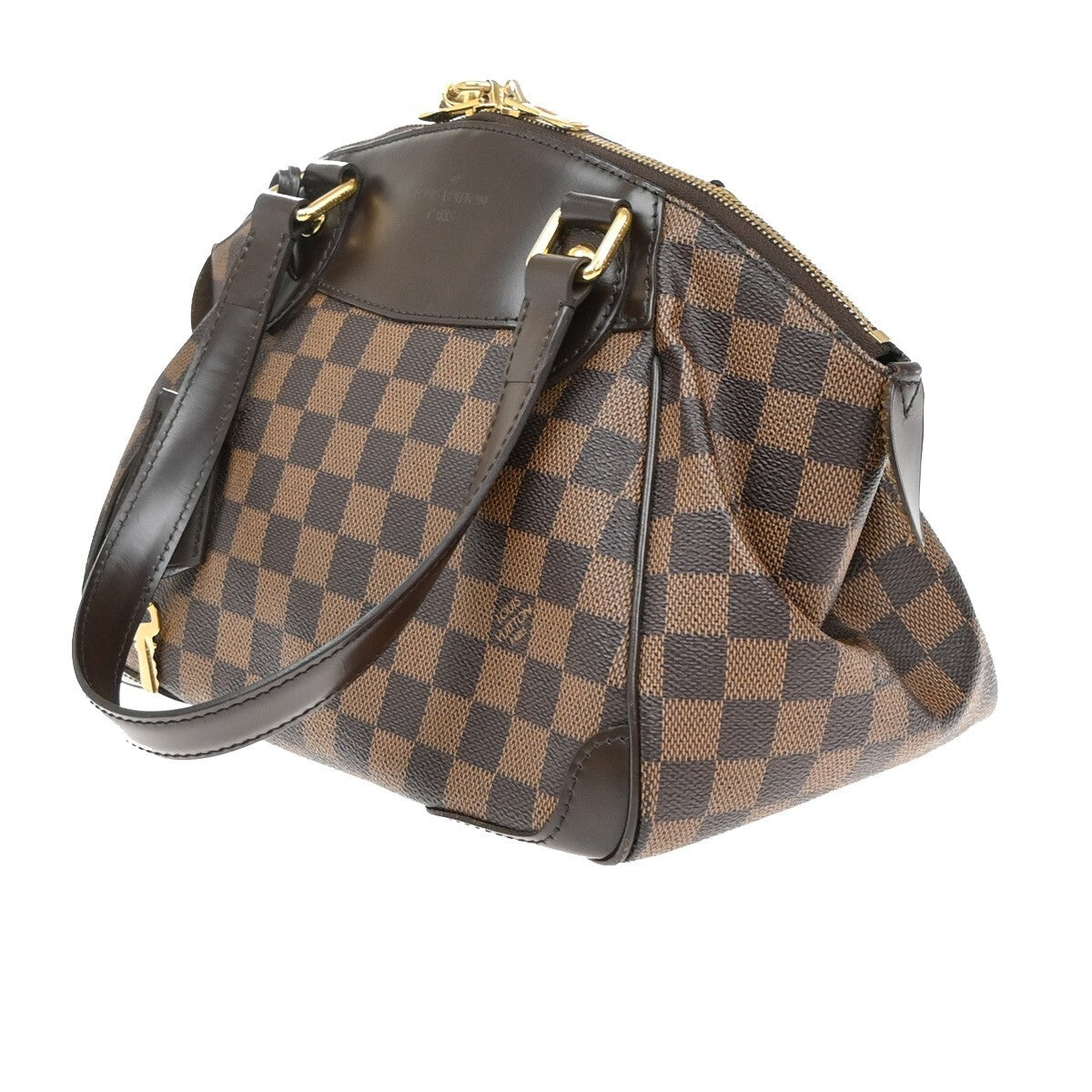 Louis Vuitton Verona Handbag Damier, BROWN, CANVAS, Shoulder bag
