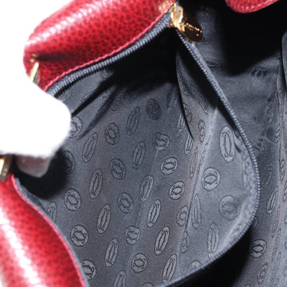 cartier Must de Cartier Shoulder Bag Leather, BURGUNDY, LEATHER, Shoulder bag