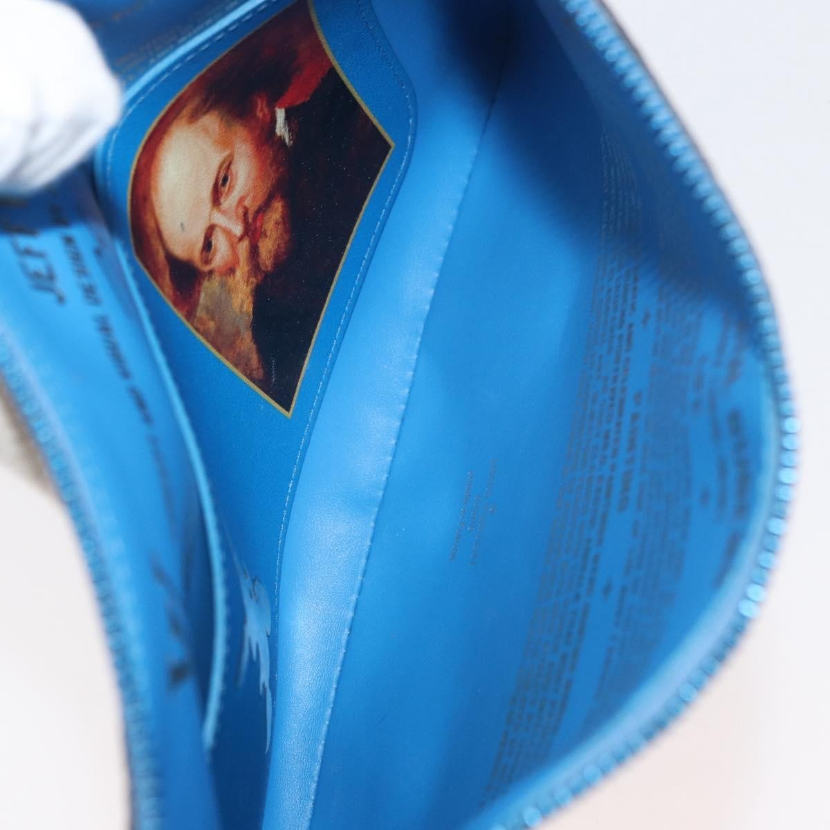 Louis Vuitton Pochette Clutch Limited Edition Jeff Koons Monet Print Canvas, Multicolour, Canvas, Clutch
