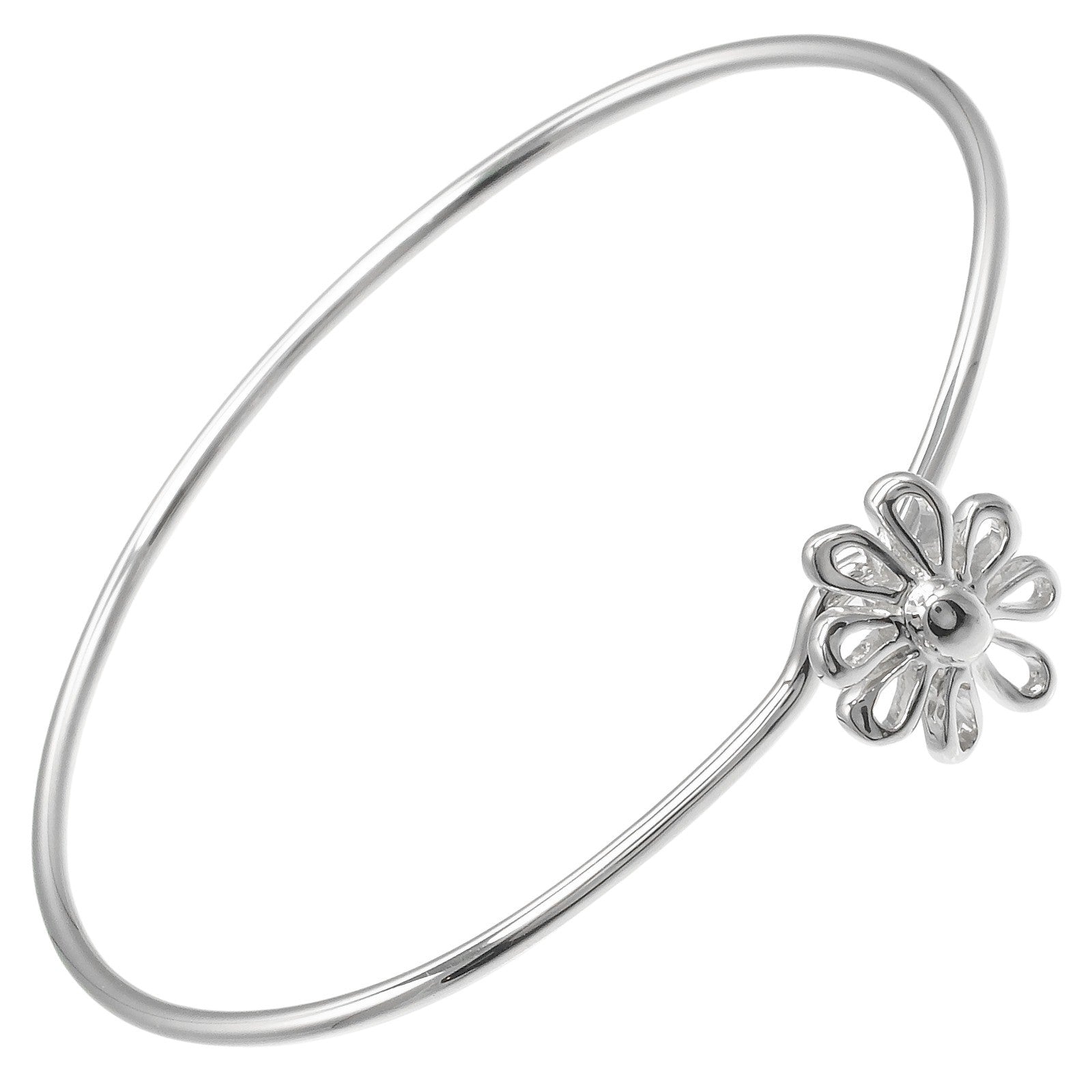 Tiffany & Co. Daisy Bangle Bracelet Silver 925, SILVER, SILVER, Bracelet