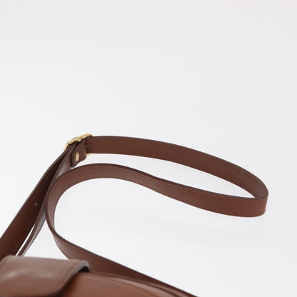 Burberry Vintage Shoulder Bag Leather, BROWN, LEATHER, Shoulder bag