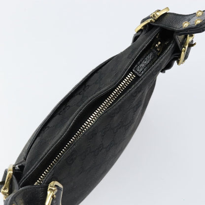 Gucci Vintage Shoulder Bag Monogram Canvas, BLACK, CANVAS, Shoulder bag