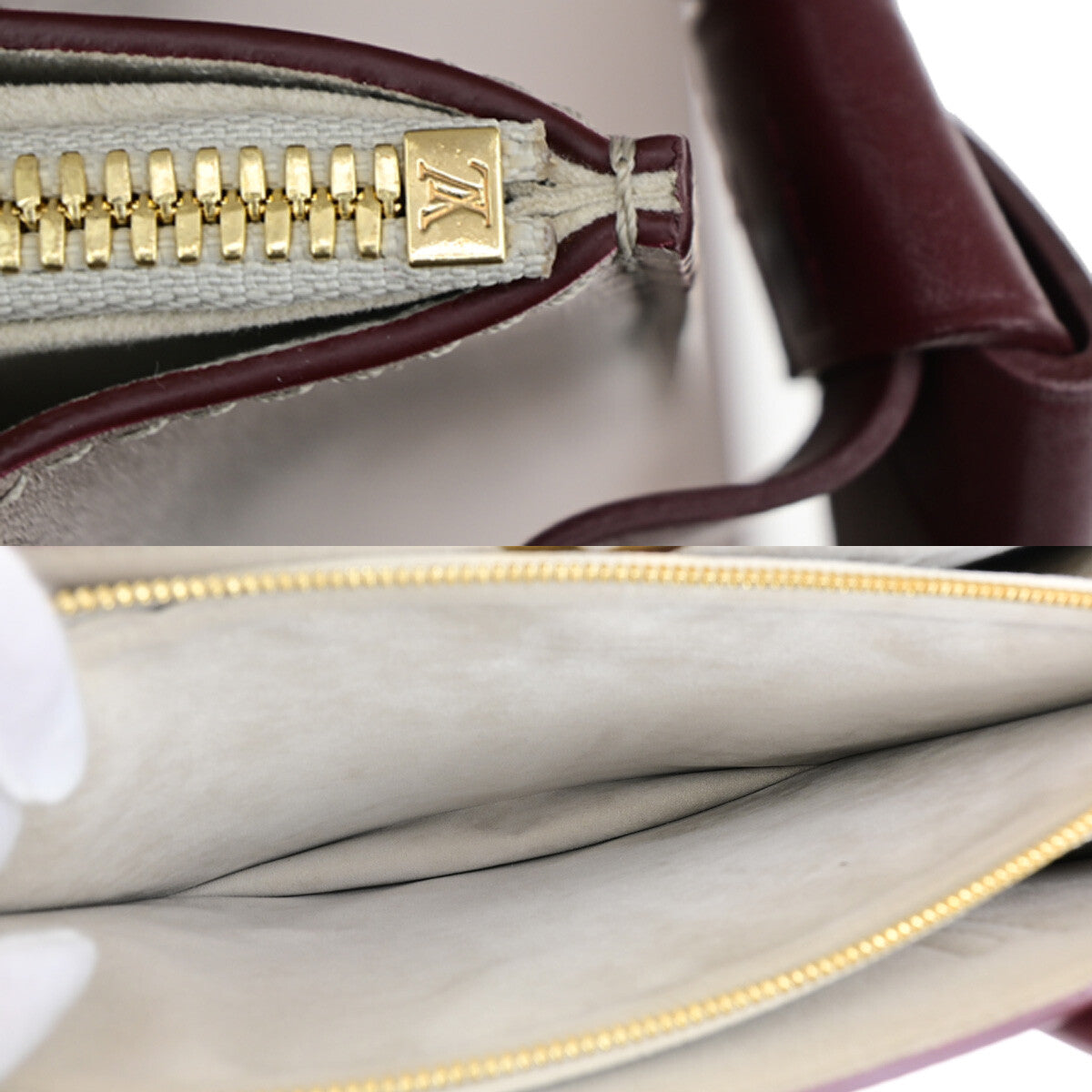 Louis Vuitton Very Tote Monogram Leather, BEIGE, LEATHER, Tote bag