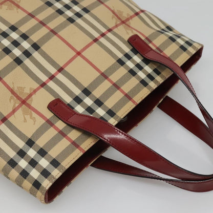 Burberry Nova Check Tote Canvas and Leather, BEIGE, CANVAS, Tote bag