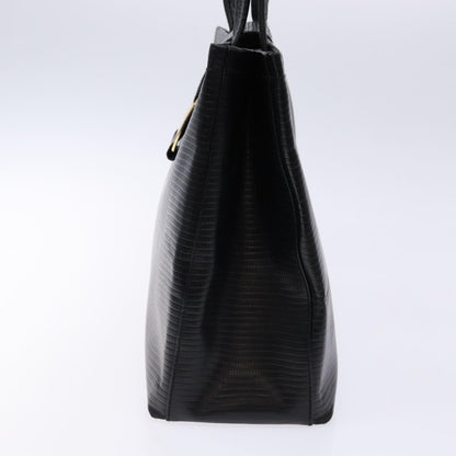 Salvatore Ferragamo Vala Shoulder Bag Leather, BLACK, LEATHER, Tote bag