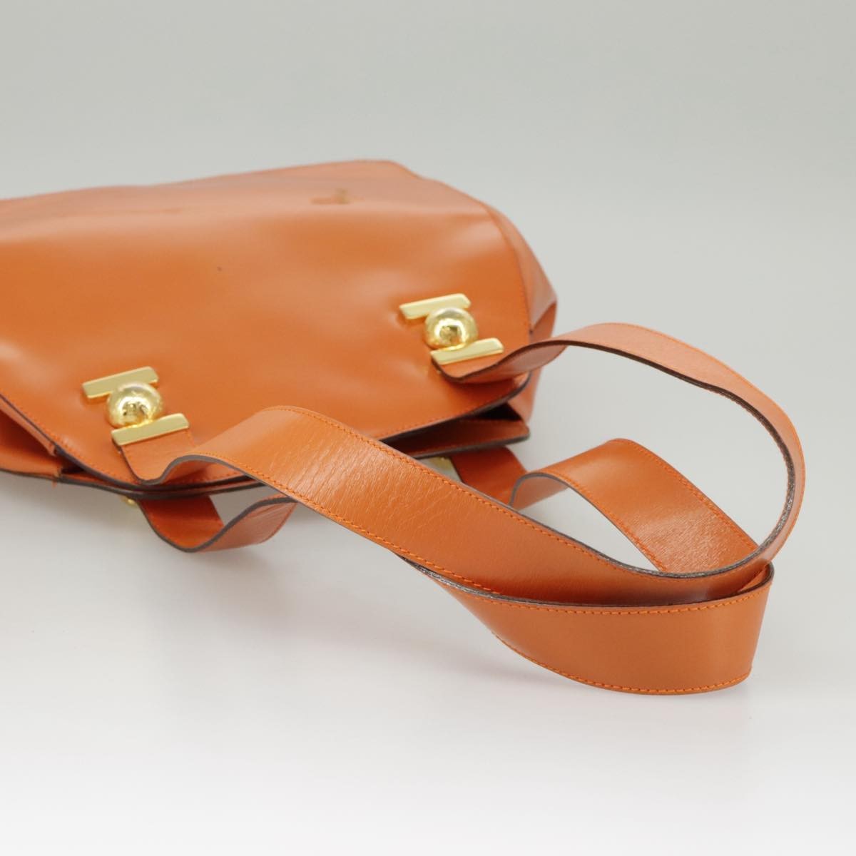 Celine Tote bag Leather, ORANGE, LEATHER, Handbag