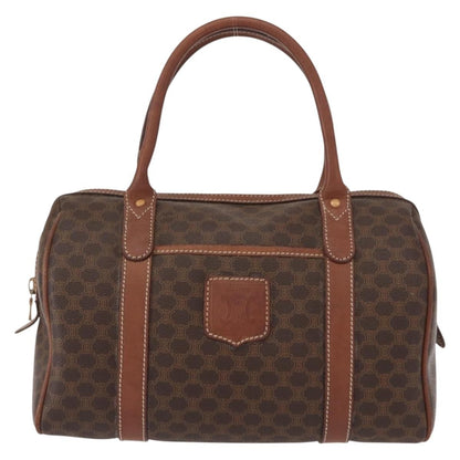 Celine Vintage Macadam Boston bag Canvas, BROWN, CANVAS, Travel bag