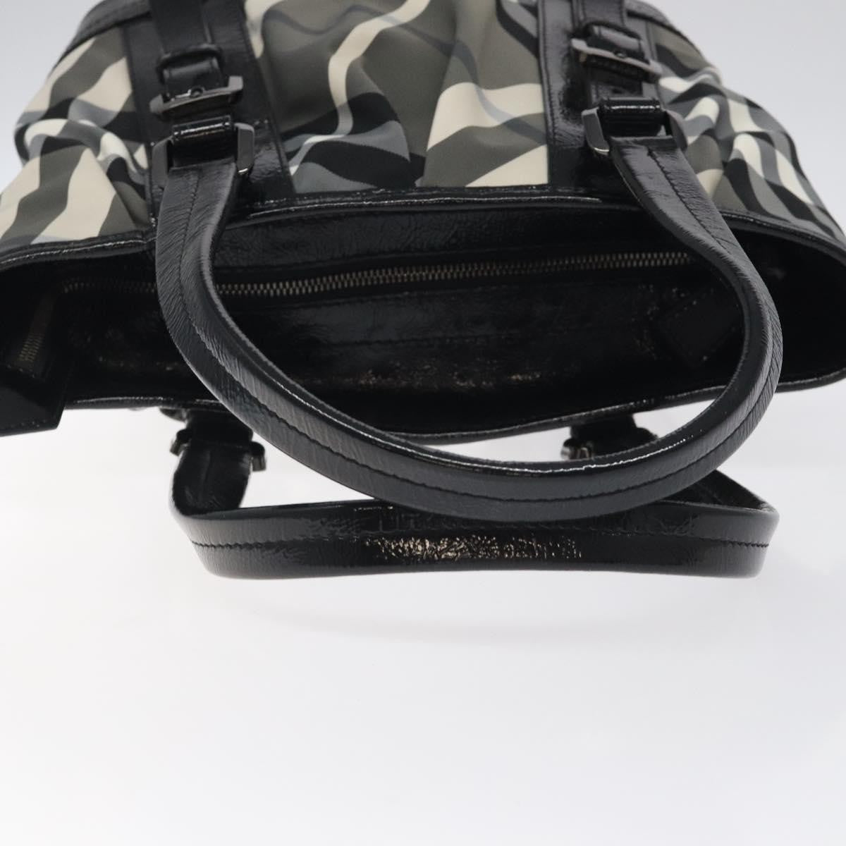Burberry Lowry Convertible Tote Beat Check Nylon, BLACK, NYLON, Tote bag