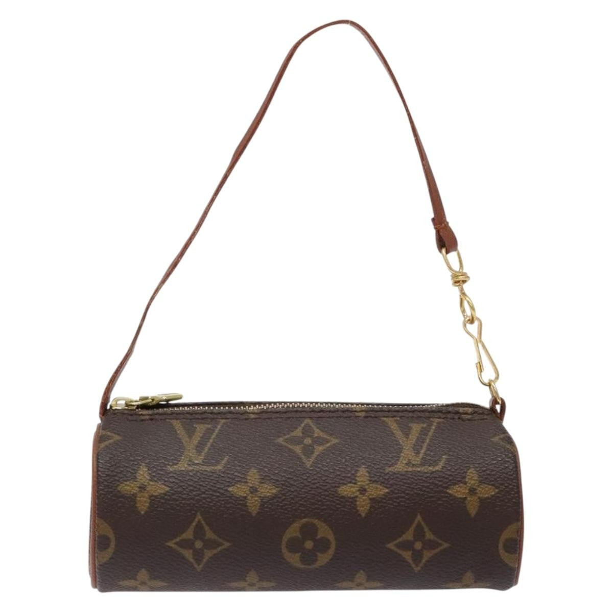 Louis Vuitton Papillon Pochette Monogram Canvas, BROWN, CANVAS, Handbag