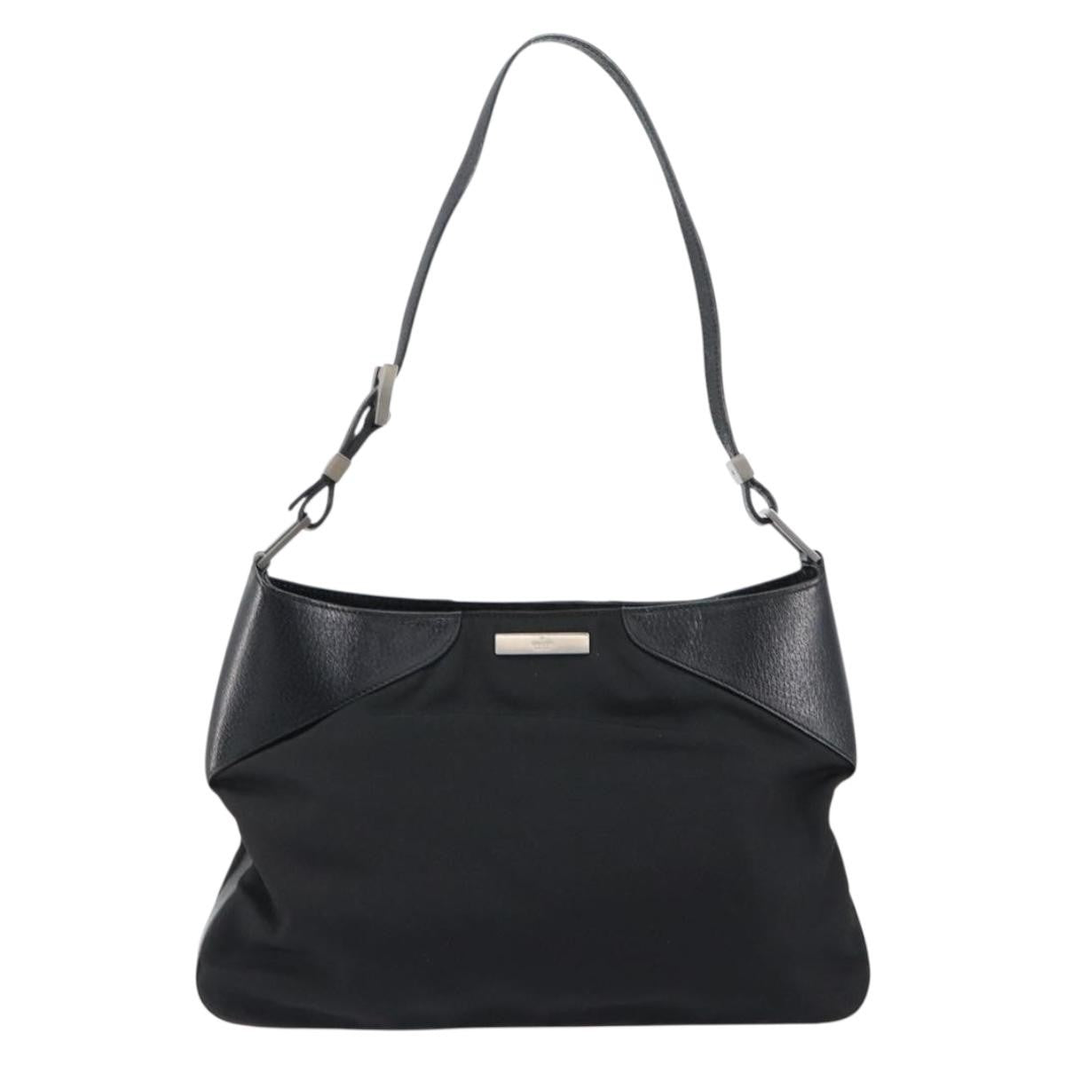 Gucci Vintage Shoulder Bag Nylon, BLACK, NYLON, Shoulder bag