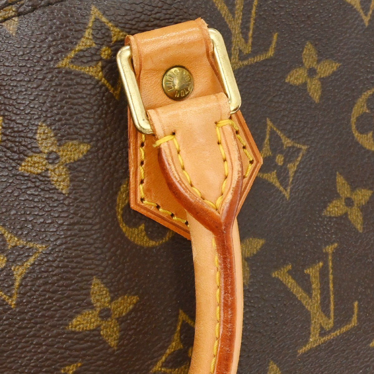 Louis Vuitton Alma Handbag Monogram Canvas, Brown, Canvas, Handbag