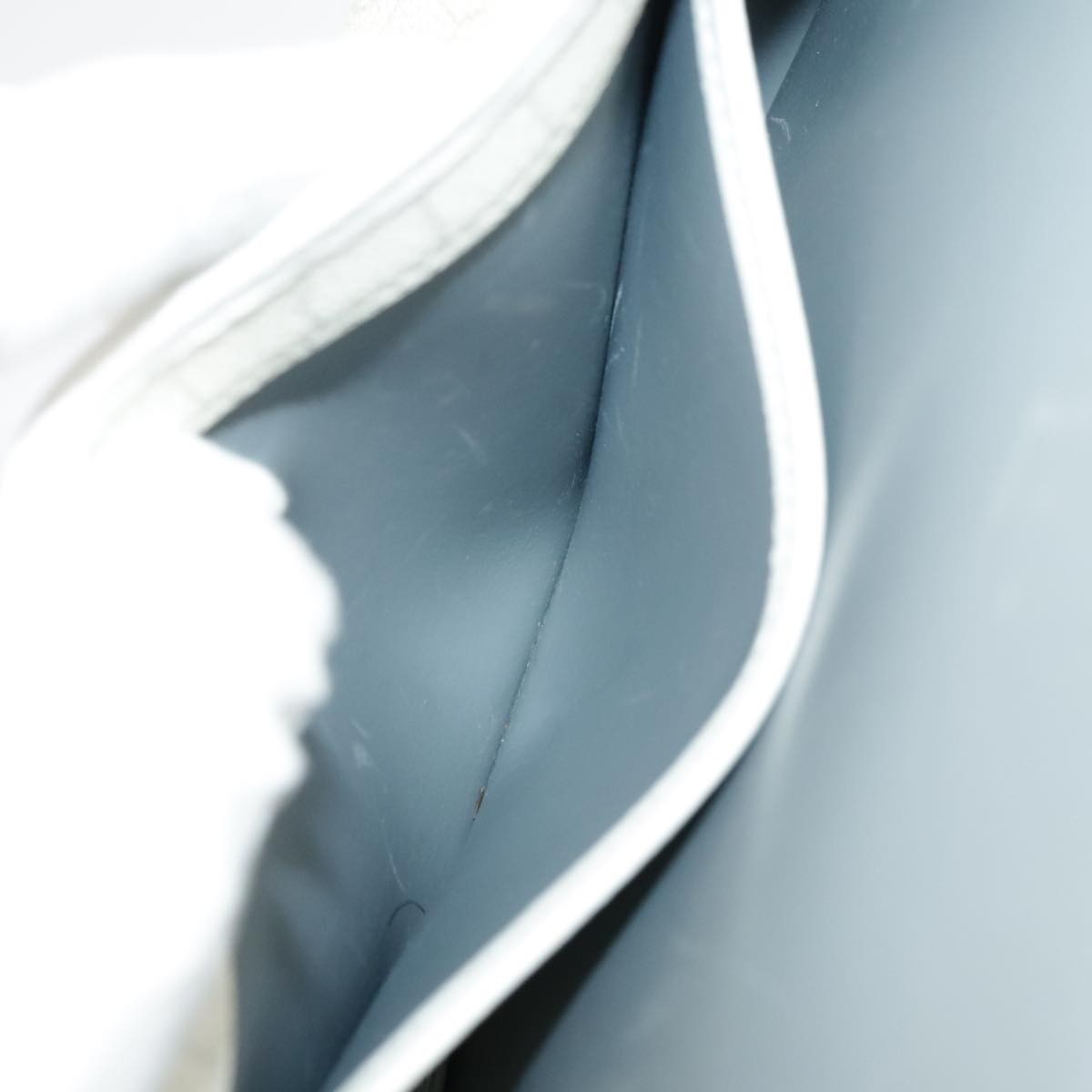 Christian Dior Vintage Honeycomb Shoulder Bag Canvas, WHITE, CANVAS, Shoulder bag