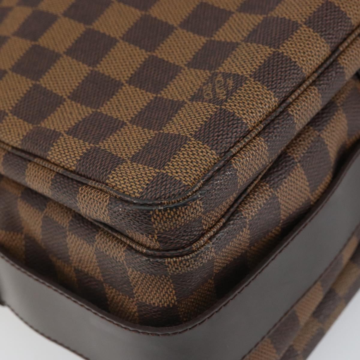 Louis Vuitton Naviglio Handbag Damier, BROWN, CANVAS, Shoulder bag