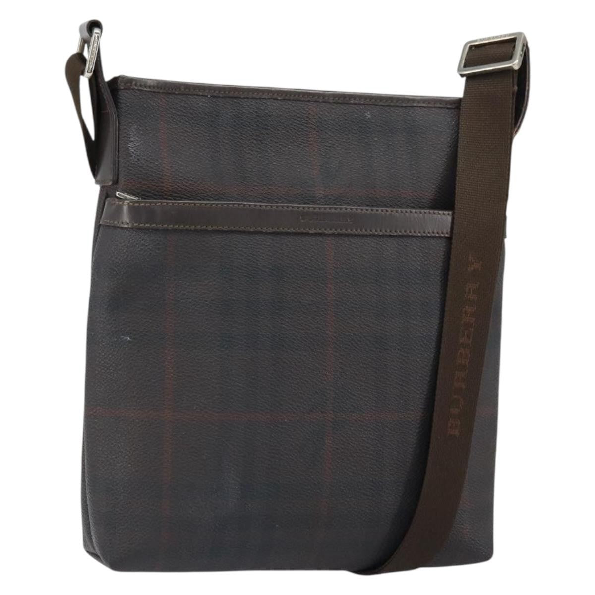 Burberry Nova check Shoulder bag Canvas, BLACK, CANVAS, Shoulder bag